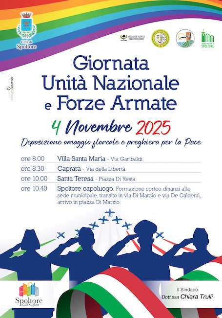 spoltore celabrazioni 4 novembre 2025