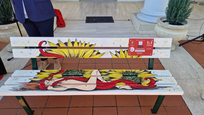 panchina contro femminicidio