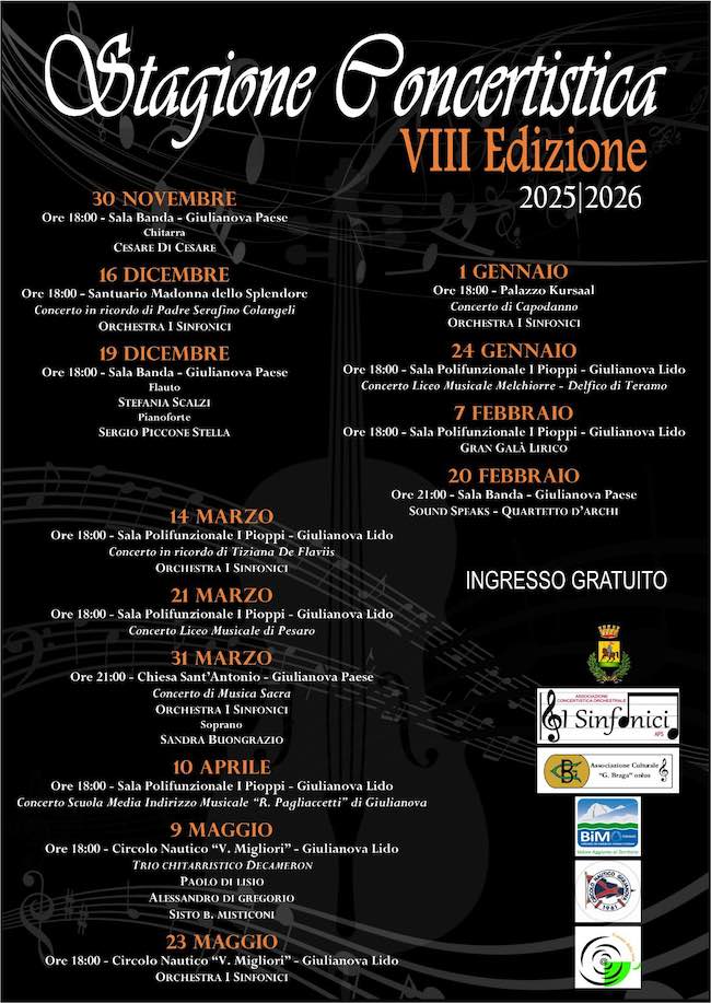 viii stagione concertistica giulianova