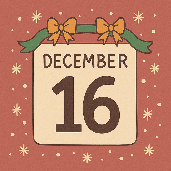 giorno 16 calendario Avvento