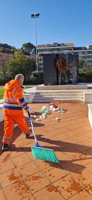 atti vandalici piazza marino di resta