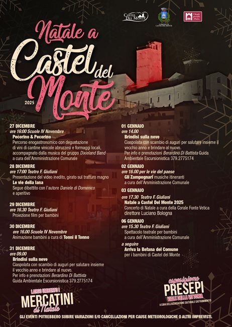 eventi natalzi Castel del Monte