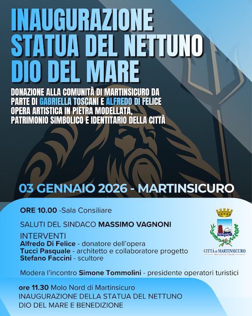 inaugurazione della Statua del Nettuno