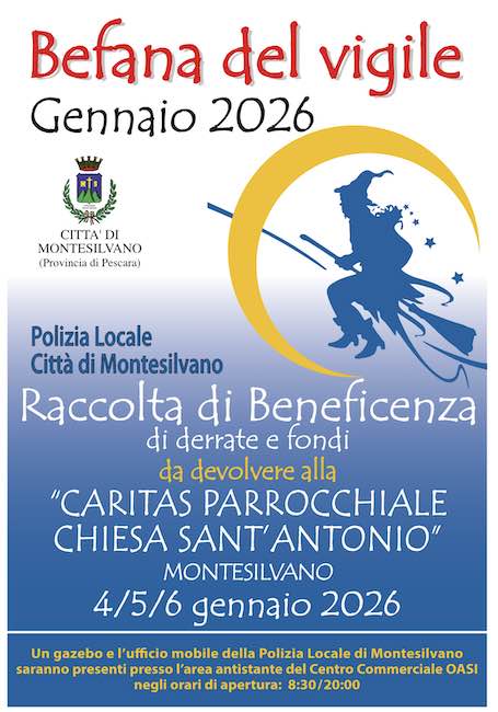 befana del vigile 2026