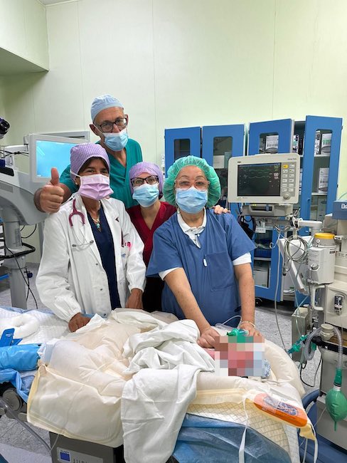 intervento bimba prematura