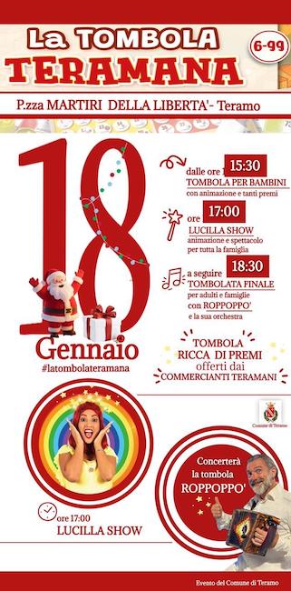 la tombola teramana 18 gennaio 2026