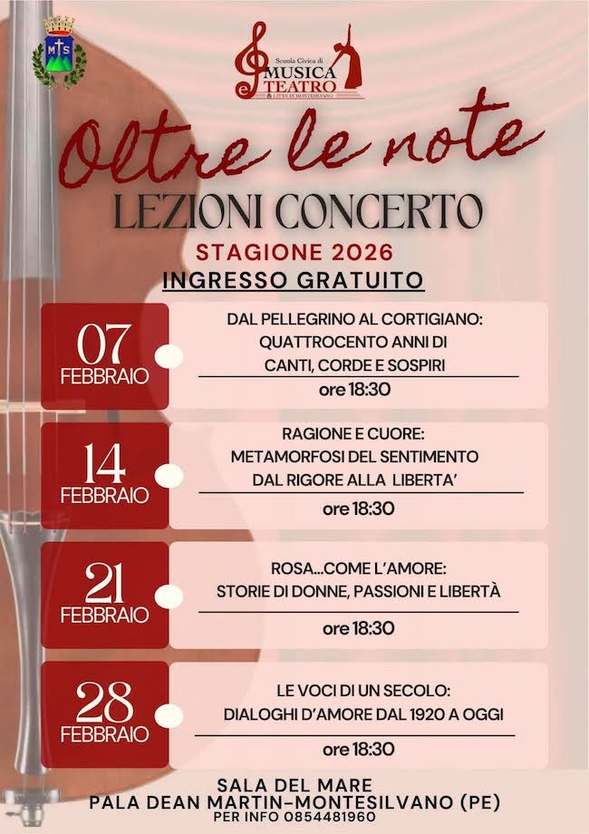 oltre le note programma 2026