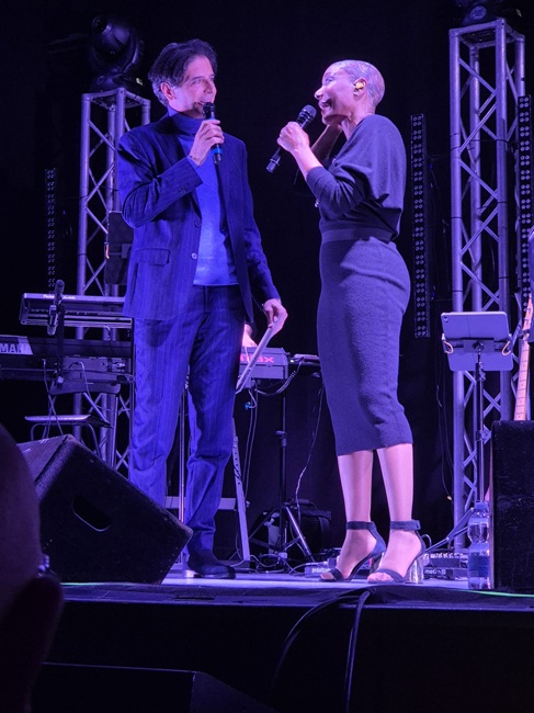 Amii Stewart con Davide Cavuti