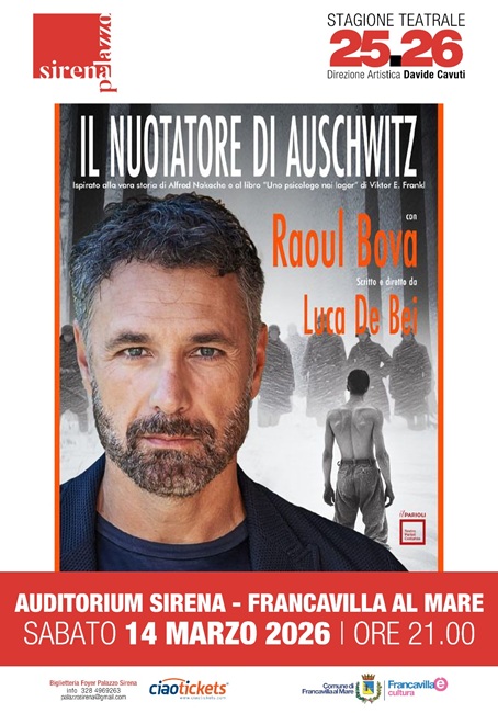 LOCANDINA A RAOUL BOVA ALL'AUDITORIUM SIRENA