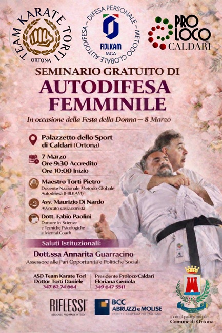 Locandina corso di autodifesa