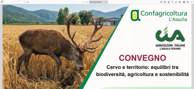 Locandina Convegno Cervi