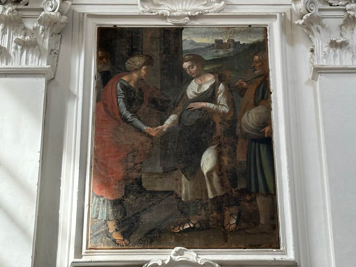 dipinto Madonna incinta di Gesù