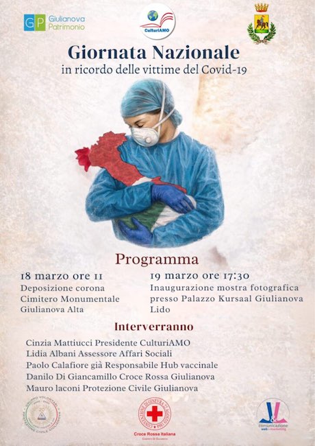 giulianova ricorda le vittime del covid