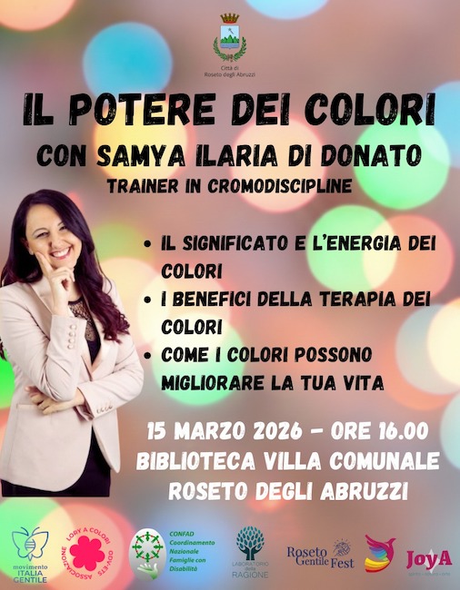 il potere dei colori 15 marzo 2026