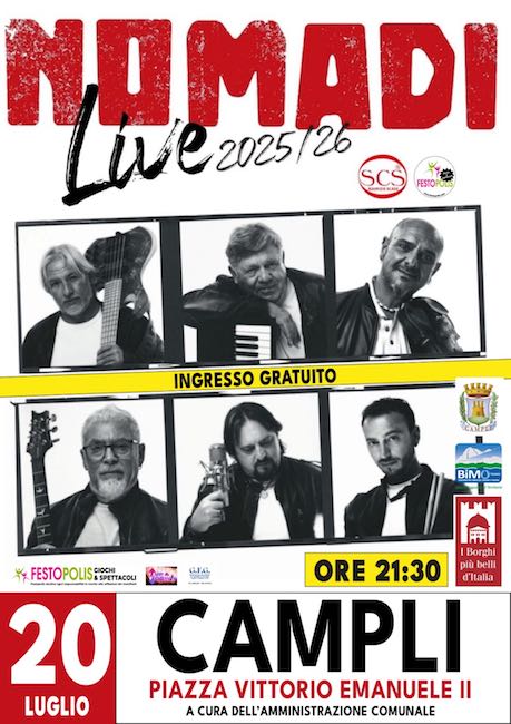 nomadi 20 luglio 2026