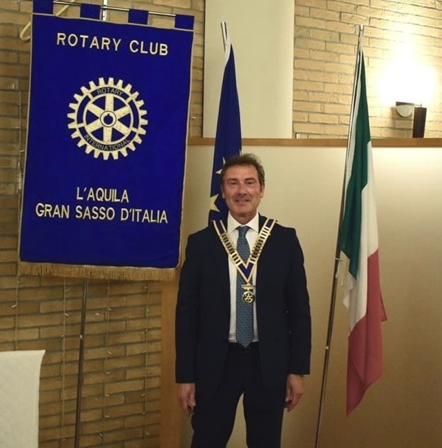 Alfonso Calzolaio Presidente Rotary L'Aquila GSI