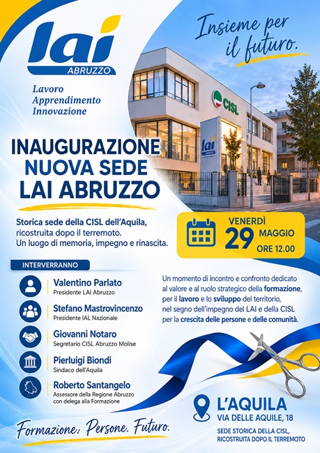 Inaugurazione sede LAI L'Aquila