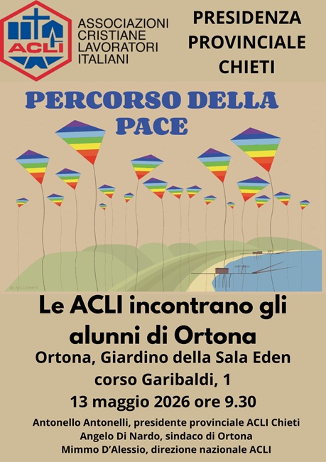 Locandina ACLI Ortona Percorso della Pace-13 maggio