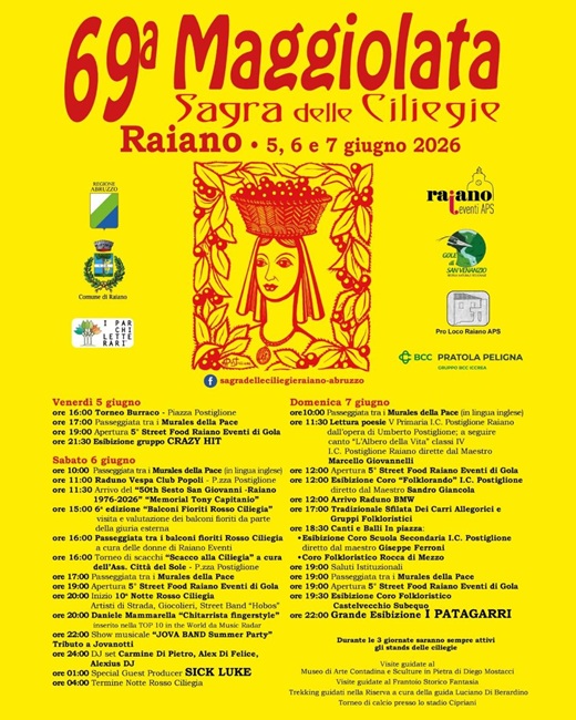 Maggiolata Raiano 2026