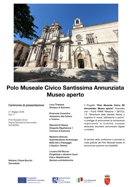Museo dell'Annunziata Sulmona Cerimonia 21 maggio