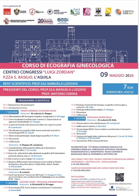 convegno ecografia ginecologica L'aquila