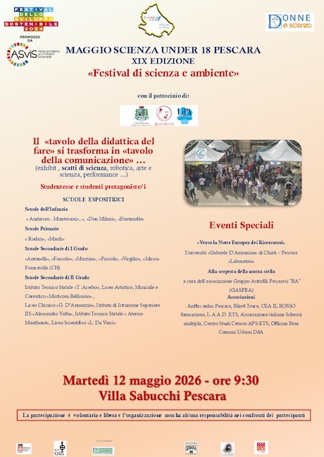 festival scienze ambiente 12 maggio 2026