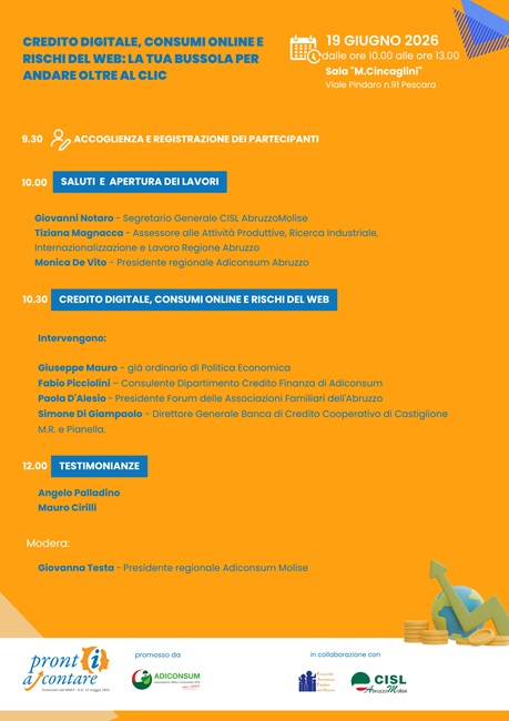 Locandina evento Pronti a contare