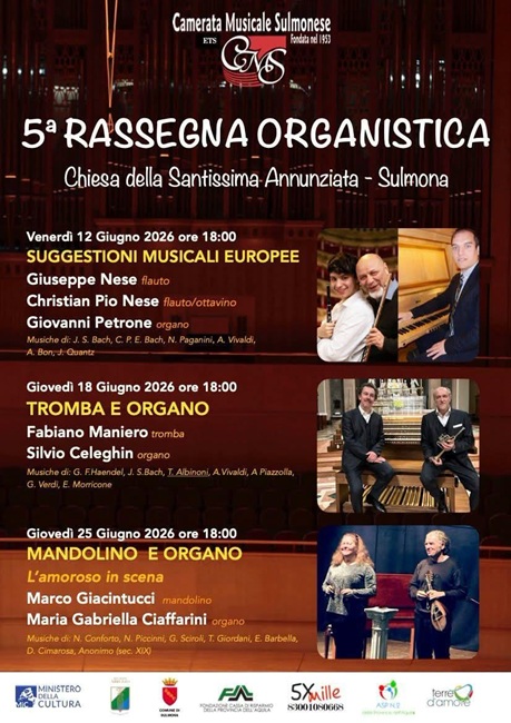 Rassegna organistica Sulmona 2026