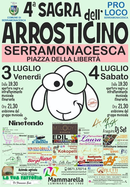 Sagra arrosticino Serramonacesca 2026