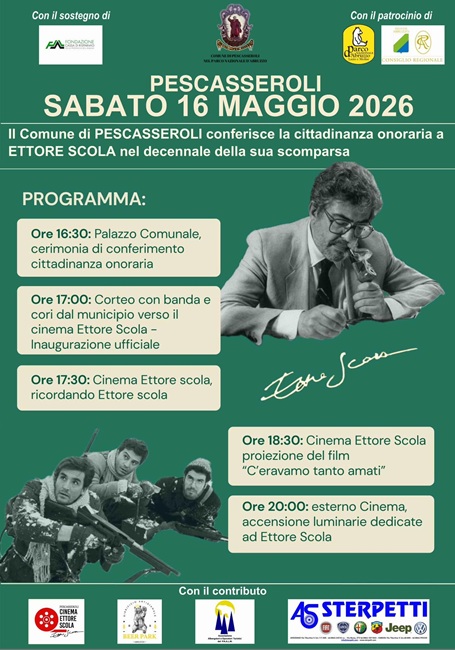 cittadinanza onoraria Pescasseroli Ettore Scola