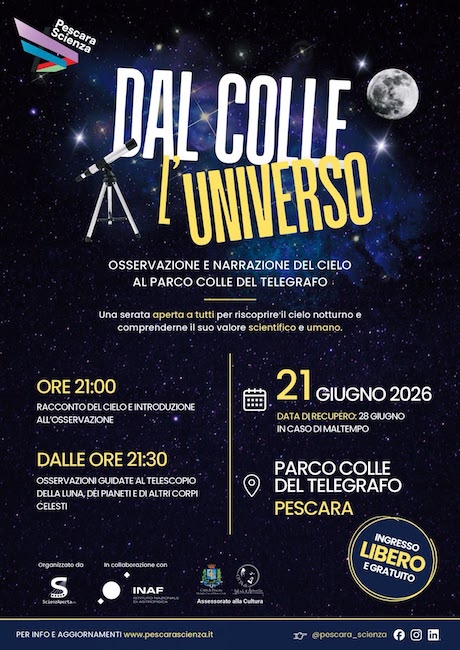 dal colle l'universo 21 giugno 2026