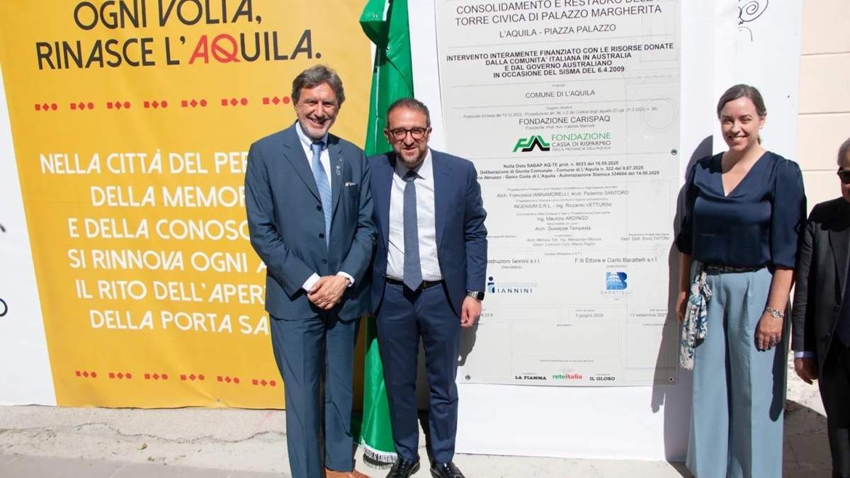 Inaugurazione Torre Civica L'Aquila