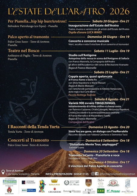 Teatro dell'Aratro 2026
