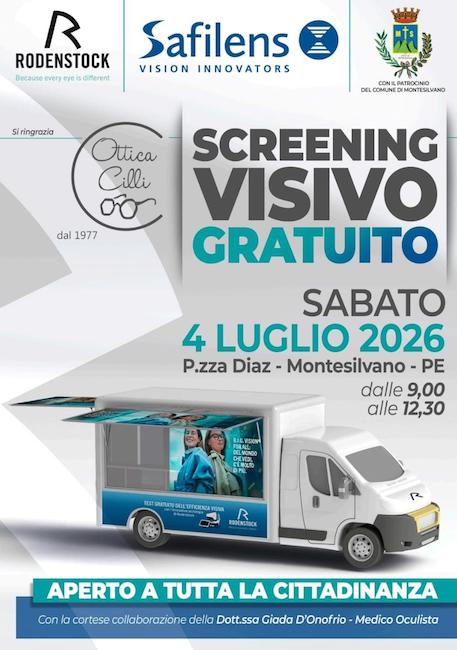 screening visivo montesilvano 4 luglio 2026