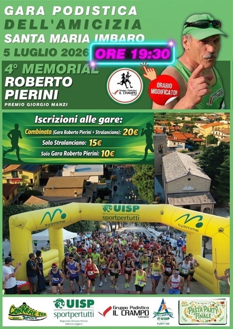 Gara Podistica dell'Amicizia 05072026 locandina