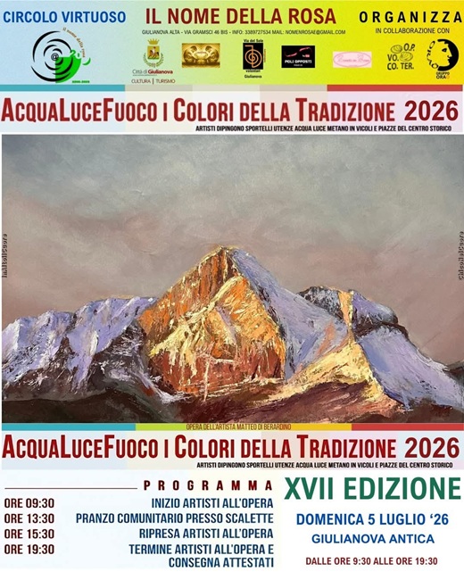 Acqua Luce Fuoco 2026