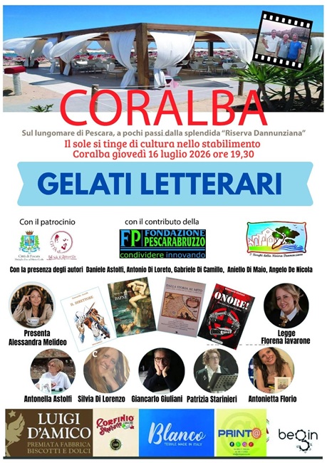 Locandina Gelati letterari 16 luglio