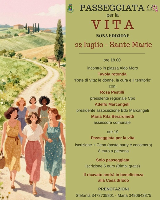 Passeggiata per la vita Sante Marie