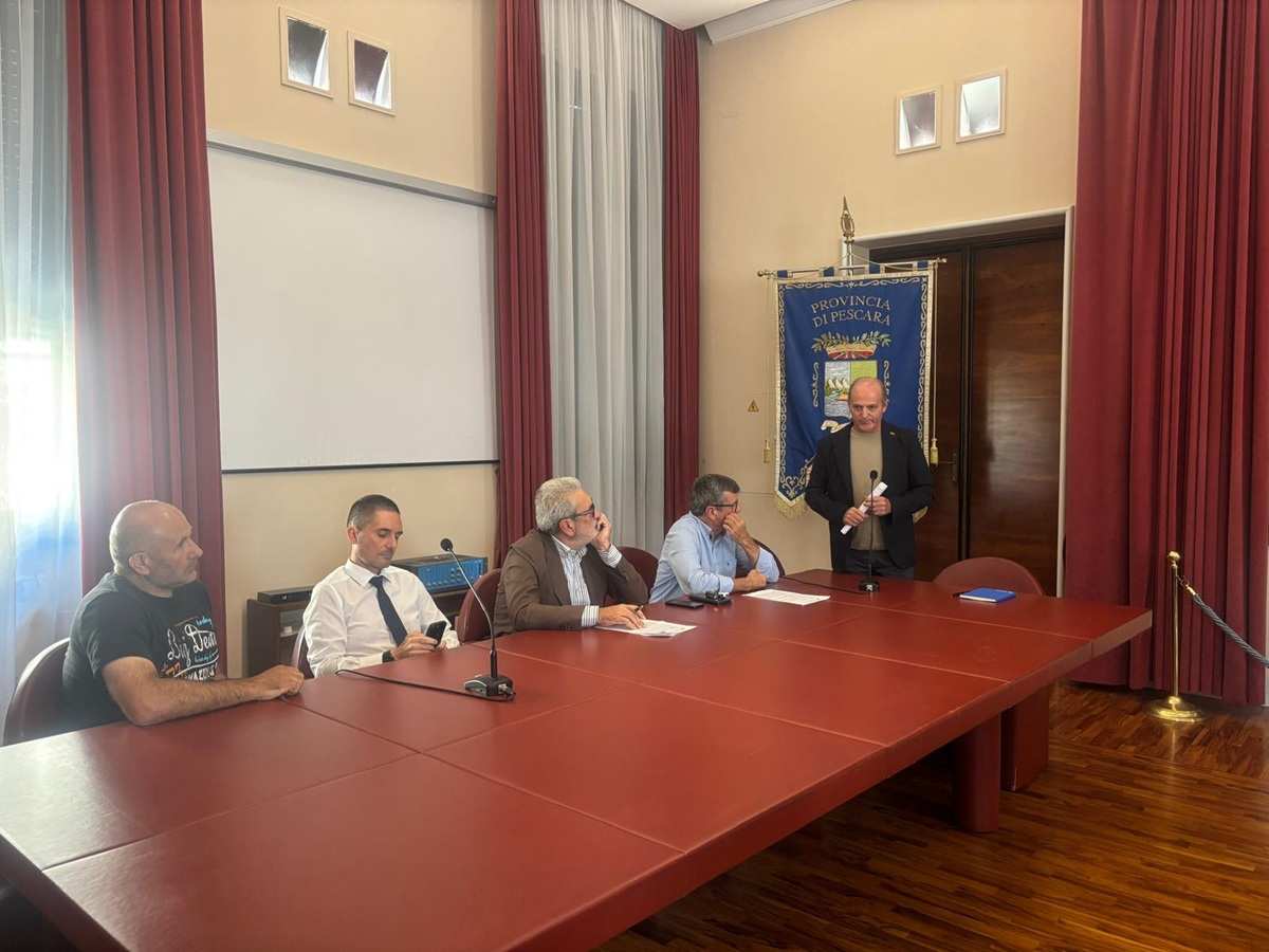 Intervento del presidente Bomba alla conferenza stampa convocata dal Consorzio di Bonifica Centro