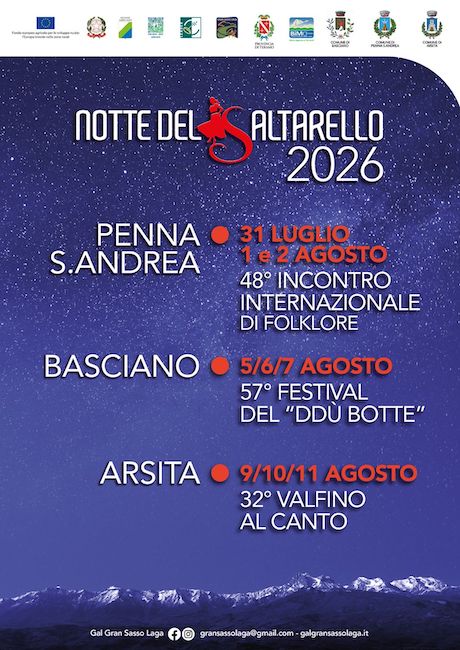 notte del saltarello 2026