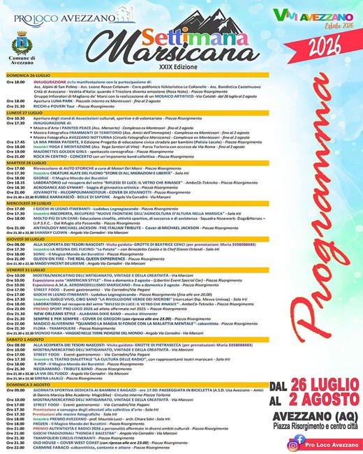 settimana marsicana
