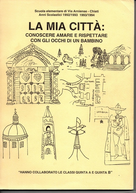 La copertina del lavoro degli alunni di Via Arniense