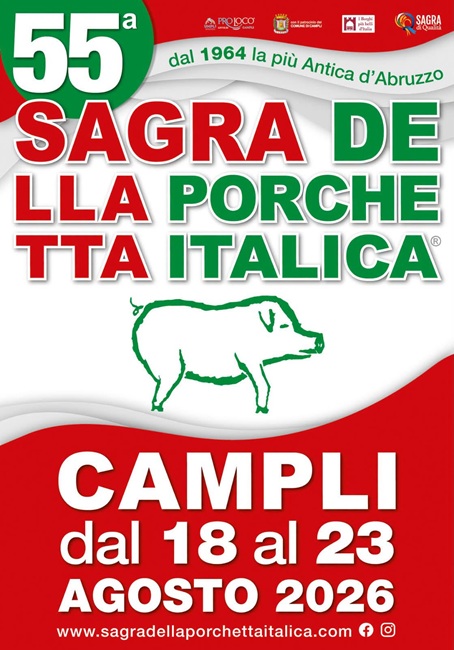 Sagra porchetta italica di Campli 2026