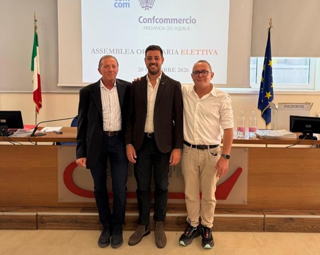 Palmisano nuovo presidente Confocmmercio L'Aquila
