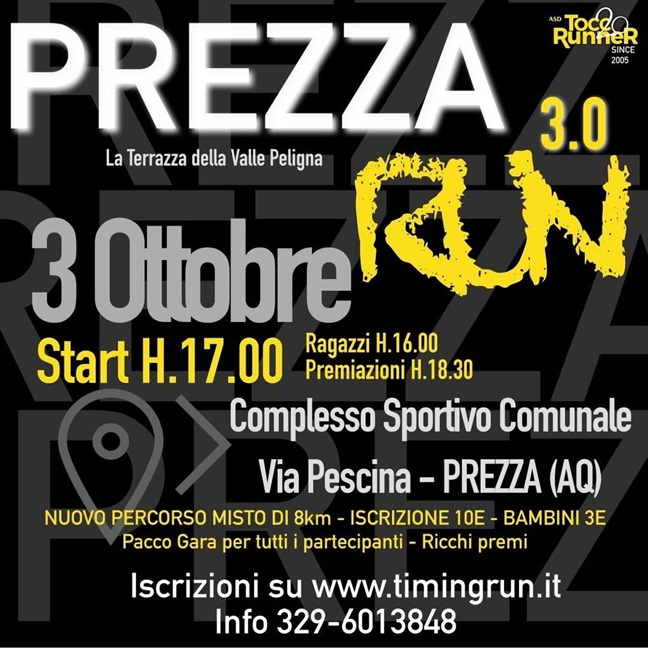 Prezza Run 03102026 locandina