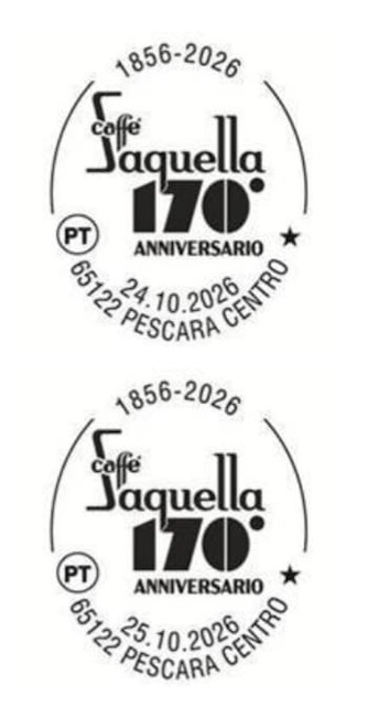 annullo filatelico 170 caffe saquella
