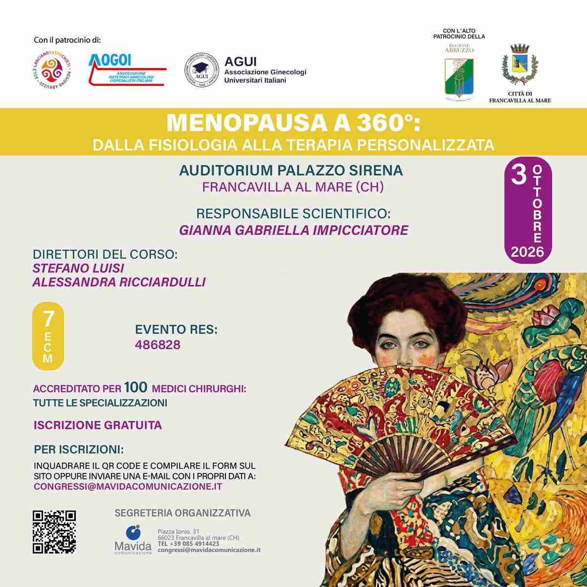 Locandina Convegno menopausa Francavilla