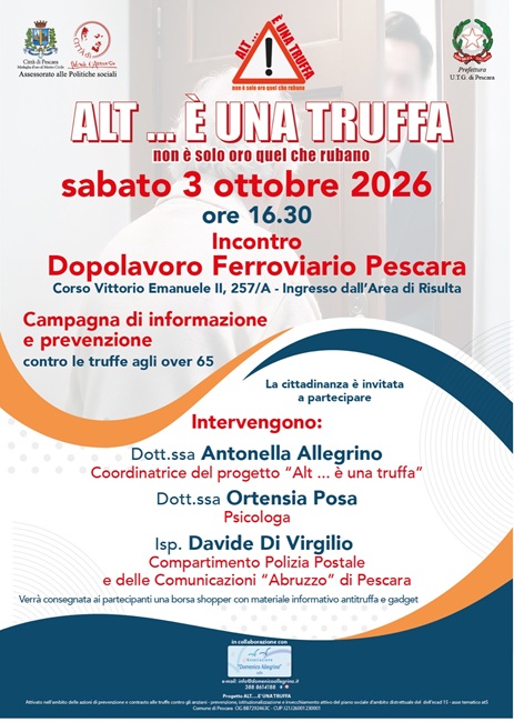 locandina incontro Alt é una truffa